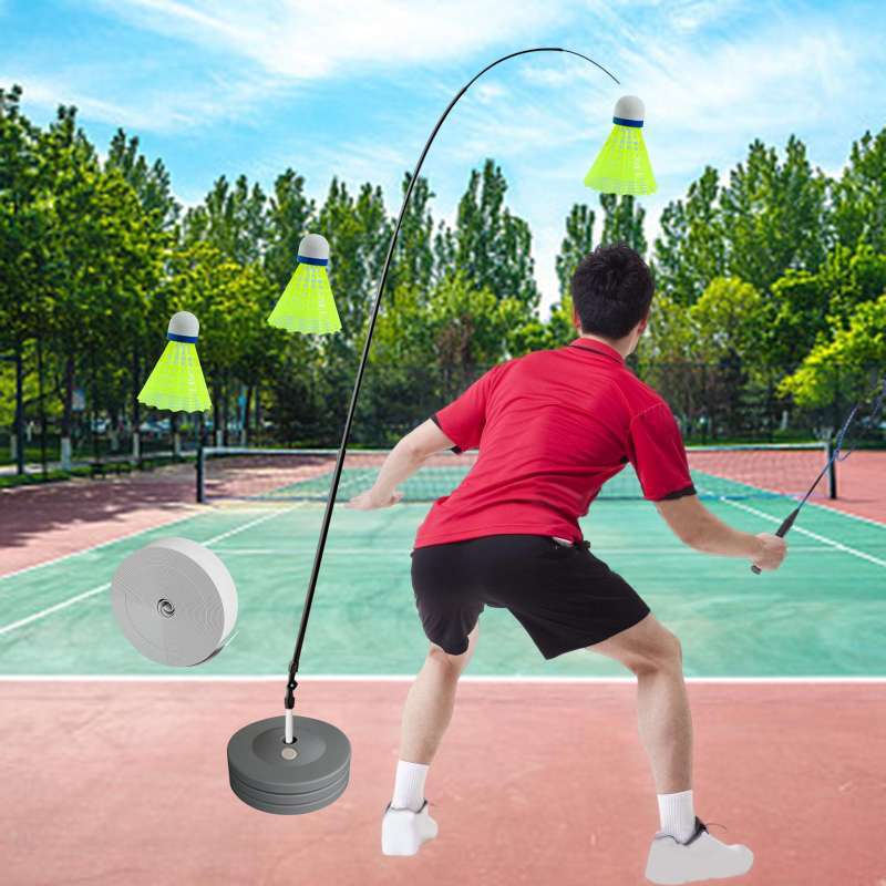Promo Sports Badminton Single Training Device Portable Self Practice
