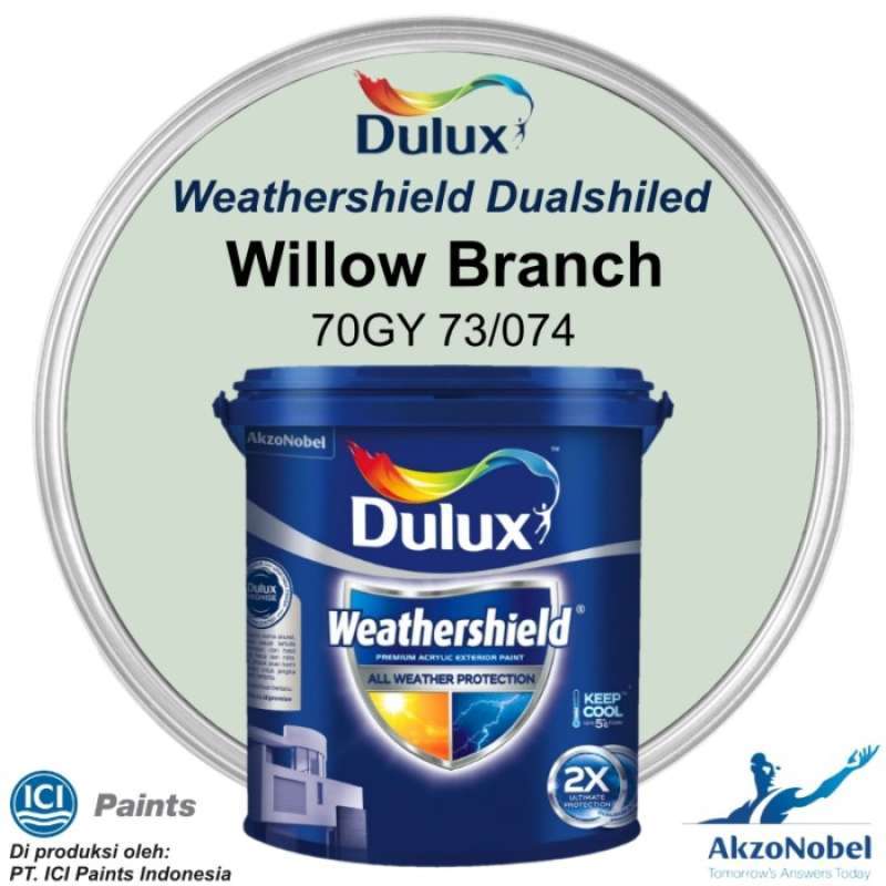 Jual CAT DULUX WEATHERSHIELD 20 LT WILLOW BRANCH 70GY 73/074 di