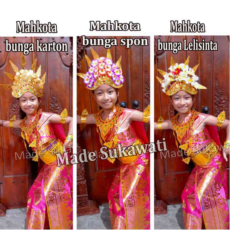 Promo Set Pakaian Busana Tari Adat Khas Bali Kostum Komplit - Mahkota ...