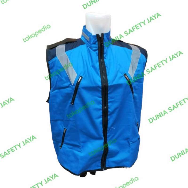 Promo Rompi Safety / Safety Vest Proyek Waskita Blue Diskon 23% di ...