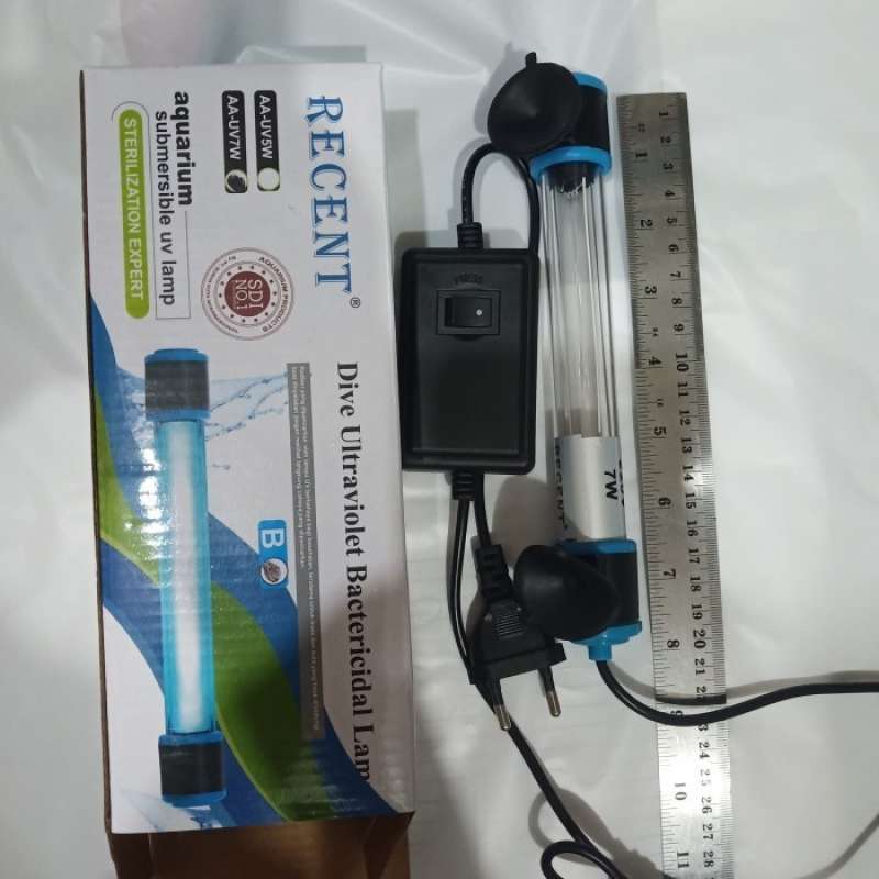 Jual Aquarium Lampu Uv 7 Watt Recent Aa Uv 7 W Ultraviolet di Seller