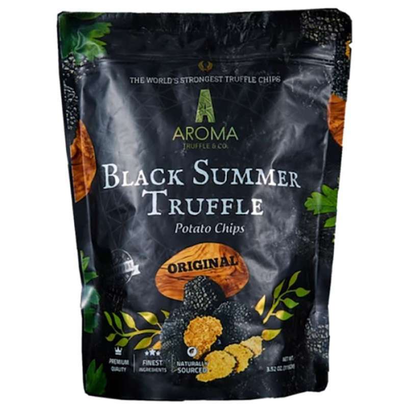 Jual AROMA Black Summer Truffle Potato Chips Rasa Original [115 g] di