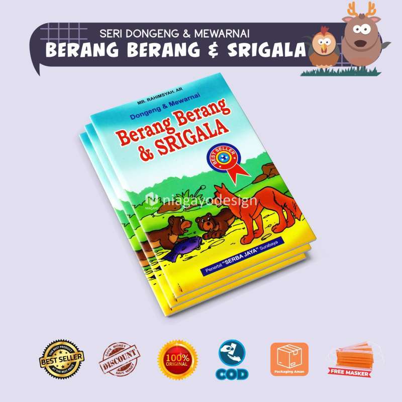 Jual Buku Cerita Anak Bergambar / Buku Dongeng Seri Binatang Berang