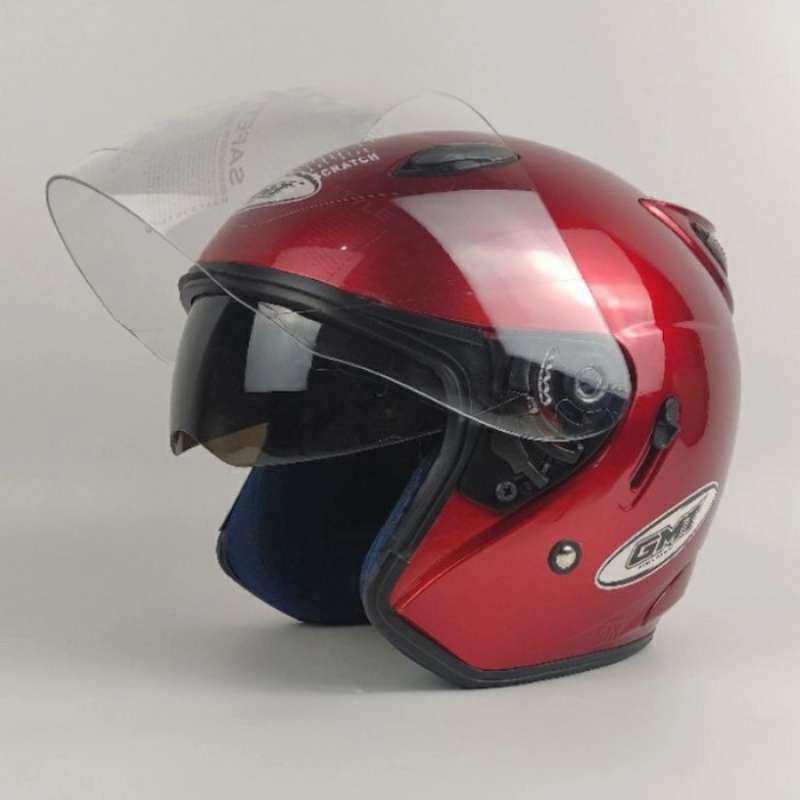 Promo HELM HALF FACE GMT/HELM DOUBLE VISOR/HELM MOTOR SNI/HELM MURAH