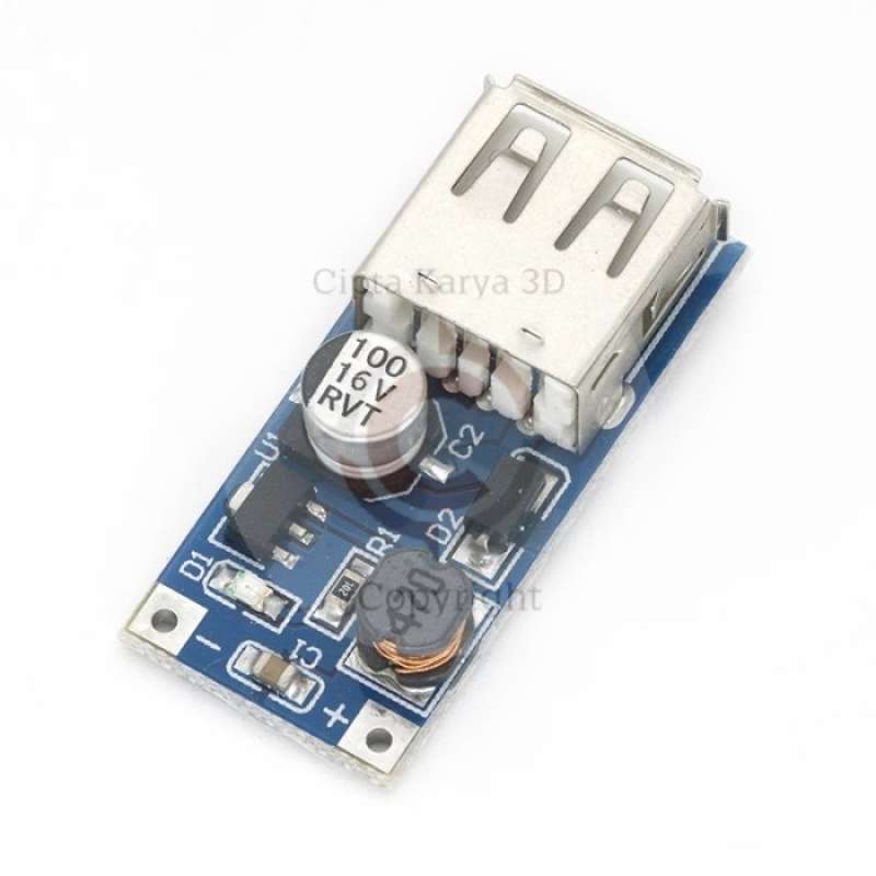 Promo 0.9V-5V to 5V DC-DC USB Voltage Converter Step Up Booster Power ...