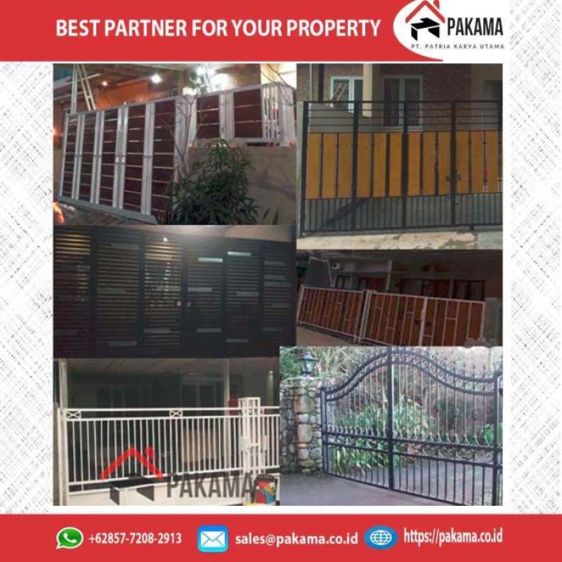 Jual Pagar rumah minimalis besi hollow galvanis di Seller Toko Riobrian