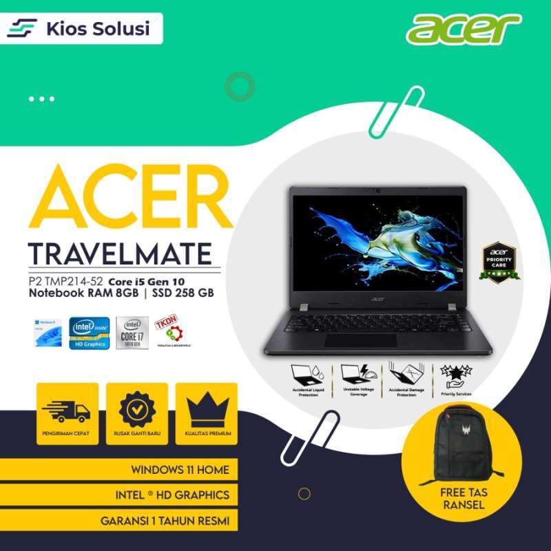 Housse Clavier Et Repose-mains Pour Acer Travelmate TMP214-41-G2 / TMP214-52 - Pièce Originale Acer, Noir, Neuf