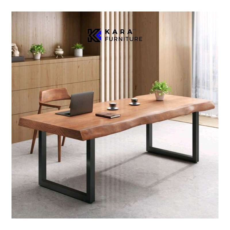 Promo Meja Kerja Kayu Jati Set Kursi Diskon 5 di Seller KARA Furniture