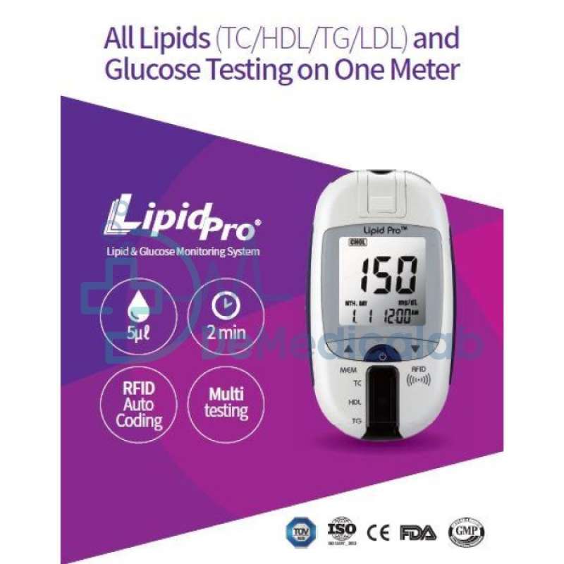 Jual Alat Lipidpro Lipid Pro Test Cholestrol Total Hdl Ldl ...