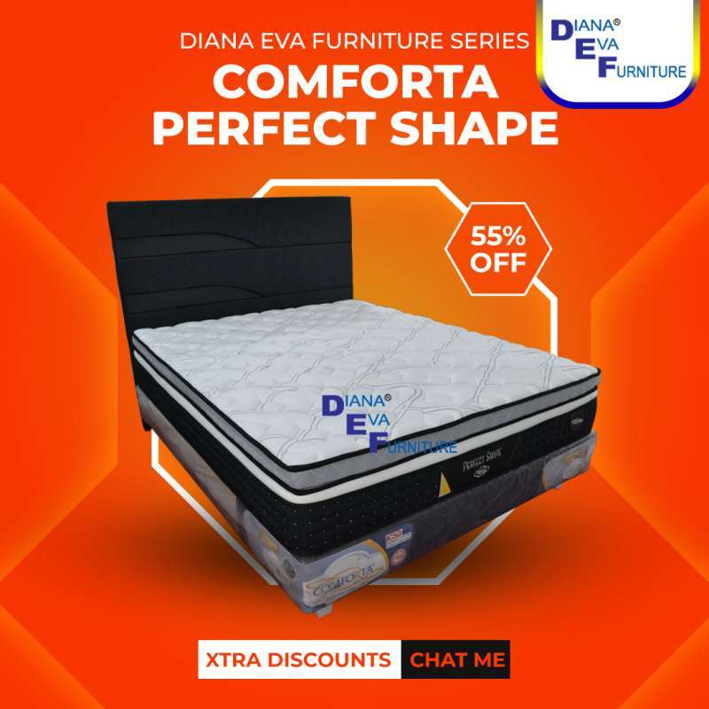 Jual Comforta Perfect Shape Full Set Kasur Springbed 180 X 200 di