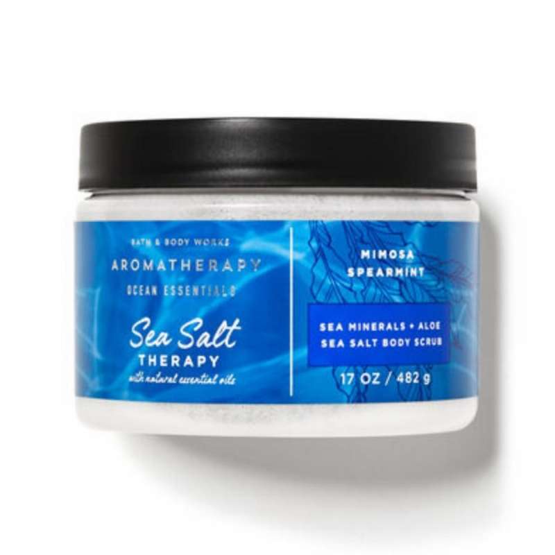 Jual Bath & Body Works Aromatherapy Sea Salt Body Scrub Mimosa