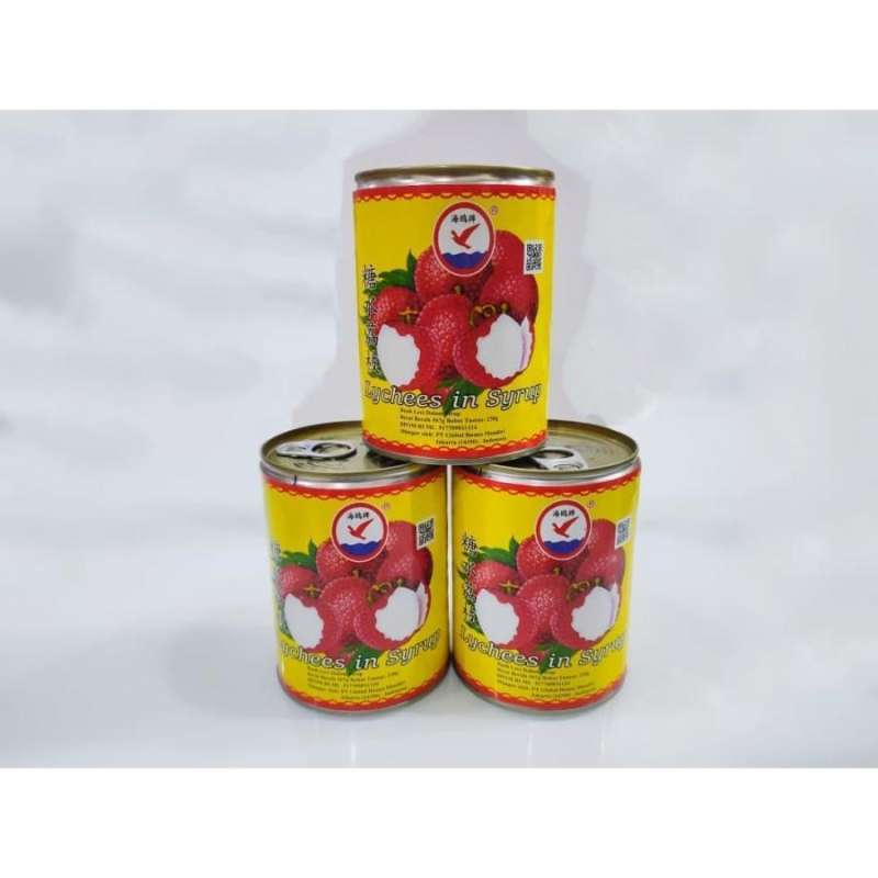 Jual LYCHEE CAN BUAH LECI KALENG LYCHEES IN SYRUP HERRING BRAND dalam