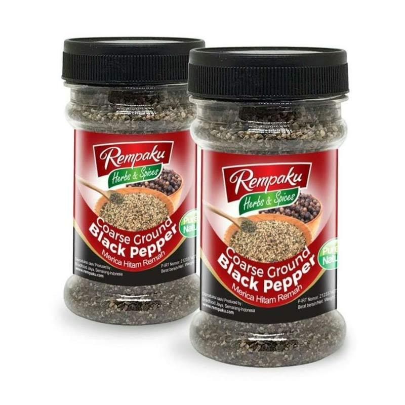 Promo Rempaku Coarse Ground Blackpepper Lada Hitam Remah [60 g] Diskon ...