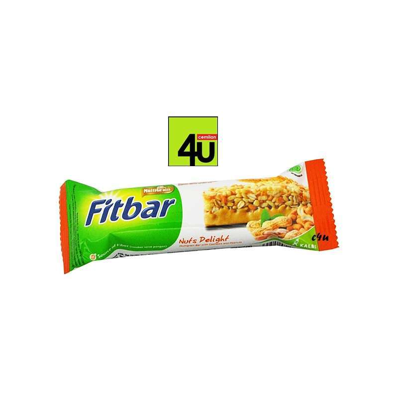 Jual Fitbar Nuts Delight Multigrain Bar Biskuit & Snack [22 G] Di
