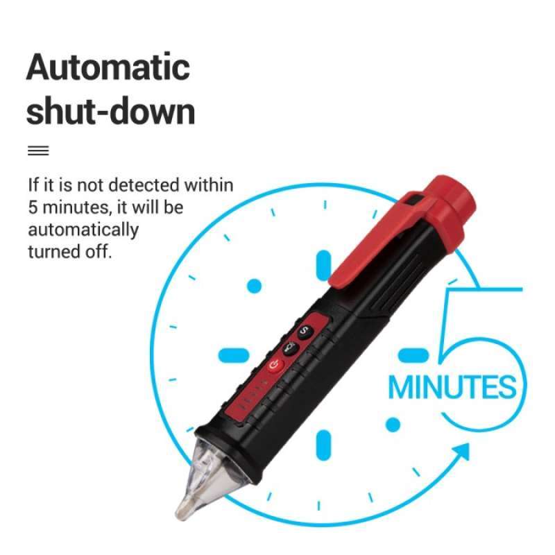 Promo Tespen/Pen Tester Non-Contact Ac Voltage Alert Detector 12V-1000V ...