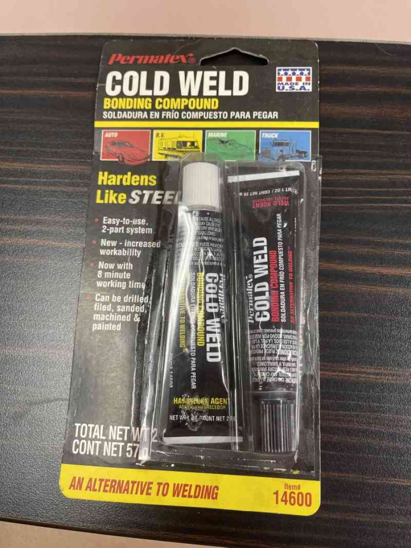 Permatex 14600 Cold Weld Bonding Compound, Two 1 Oz. Tubes , Black