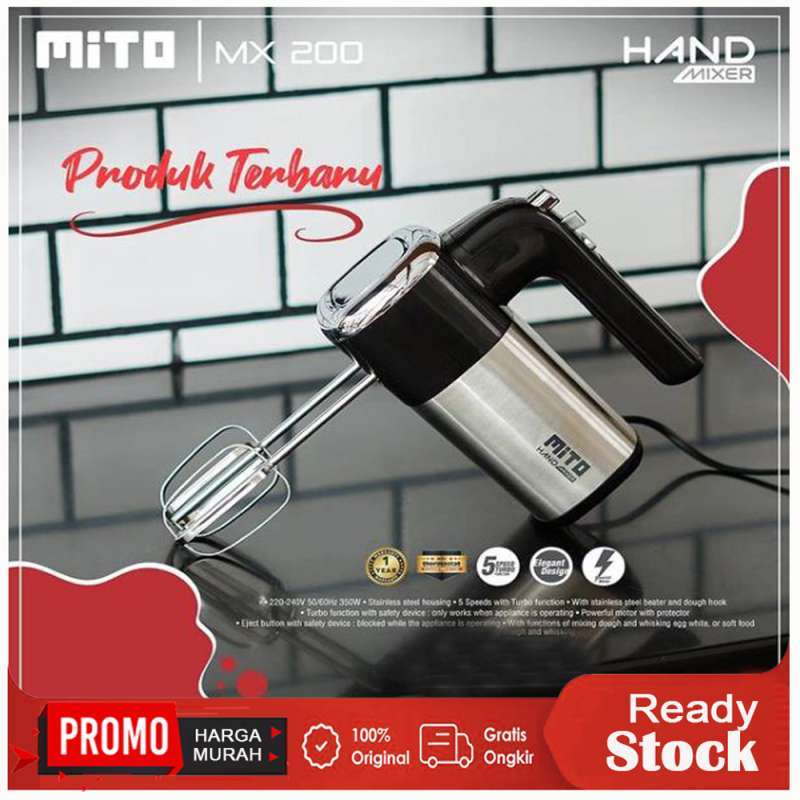 Promo Mito Hand Mixer MX200 / MX200 Pengocok Adonan Kue dan Roti