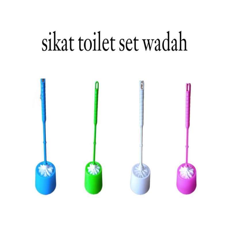 Jual Sikat Toilet Set Wadah Alat Kebersihan Kamar mandi WC Brush Rumah