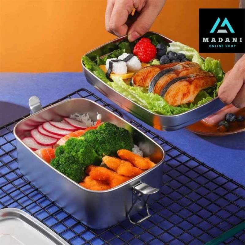 Promo Kotak Tempat Makan Siang Lunch Box Stainless Steel Diskon 17 di Seller Honey Living