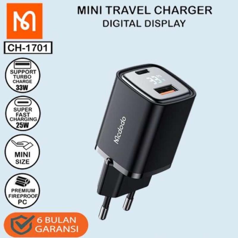 Jual MCDODO Kepala Adaptor Charger Type C iPhone 13 Pro Fast Charging 33W di Seller Gadventia