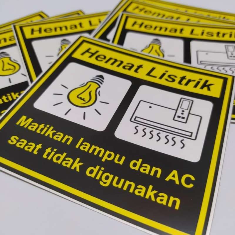 Jual SIGN LABEL SAFETY HEMAT LISTRIK Di Seller Cetak id Kapuk Kota jual-sign-label-safety-hemat-listrik-di-seller-cetak-id-kapuk-kota
