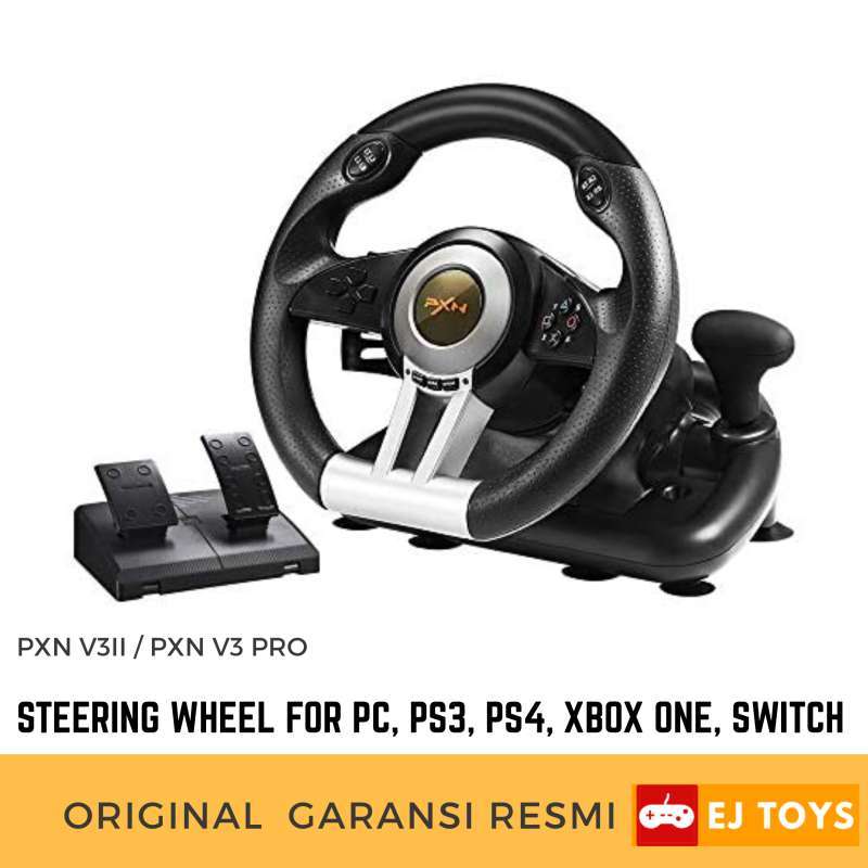 Jual EJ Toys PXN V3 Pro V3ii Steering Wheel Racing PS3 PS4 Xbox One ...