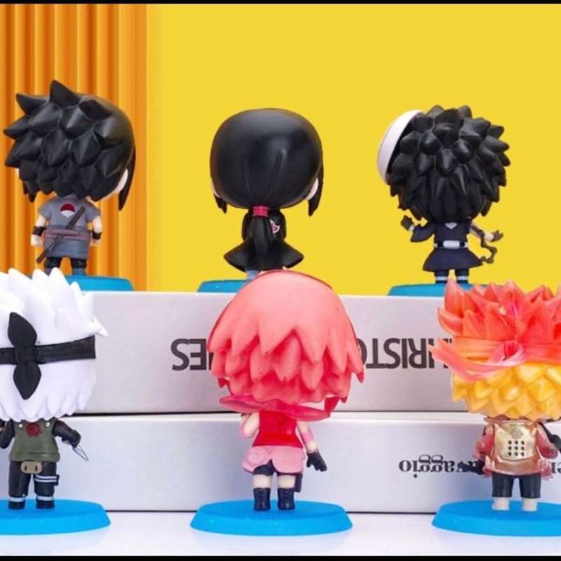 Jual Action Figure Naruto Sasuke Itachi Kakashi Chibi Set 6 Pcs Di ...