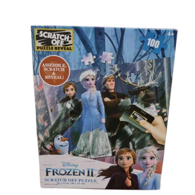 Jual Prime 3D Disney Frozen Scratch Off Puzzle Reveal 100pcs Anna