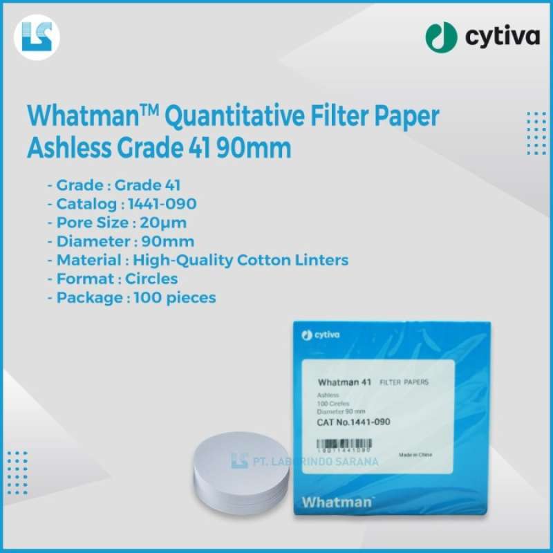 Promo Whatman Filter Paper / Kertas Saring Grade 41 , 90 Mm Diskon 17