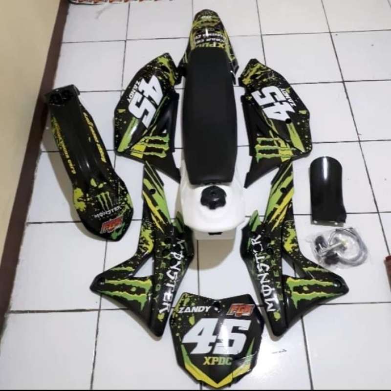 Jual BODY SET GORDON PNP KLX DAN DECAL CUSTOM BODY SET KLX GORDON DECAL