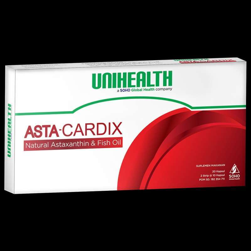 Jual Asta Cardix Natural Astaxanthin Fish Oil Unihealth By Soho Di