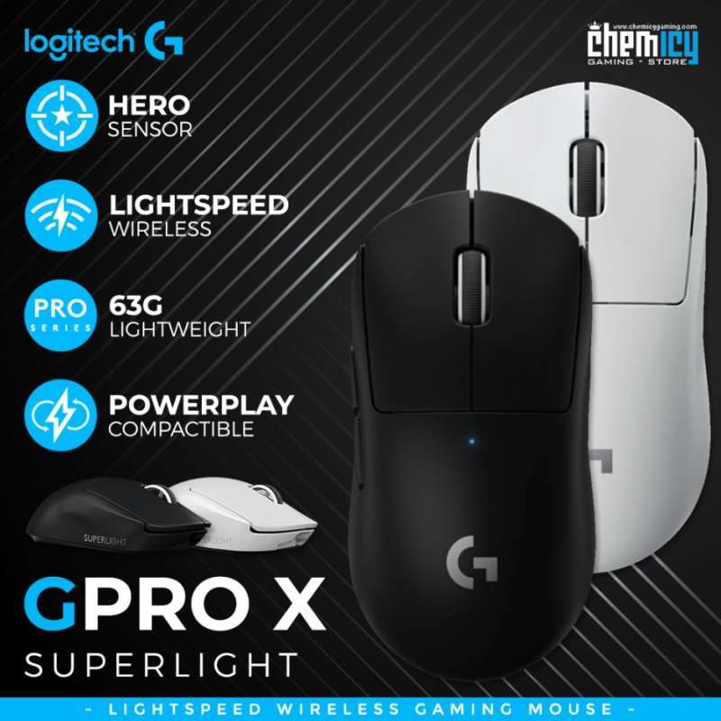 Jual Logitech G Pro X Superlight Wireless Gaming Mouse - Putih Di
