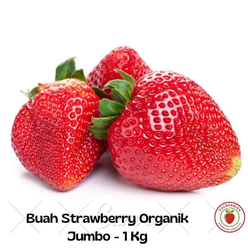 Jual Buah Strawberry Organik Jumbo 1kg di Seller Valberries