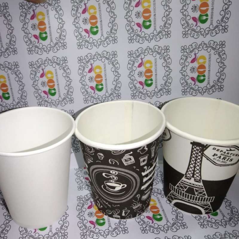Promo Paper Cup 8Oz Gelas Kertas Kopi Tahan Panas 240Ml Coffee 8Oz ...