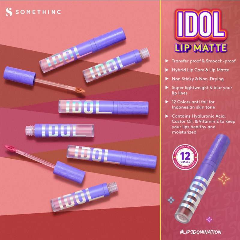 Jual Somethinc Idol Blurry Soft Lip Matte Lip Cream Matte Lipstick