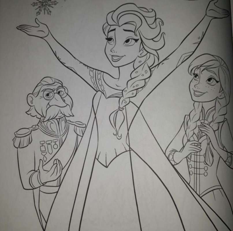 Gambar Frozen 2 Hitam Putih Untuk Mewarnai : Man Free ...