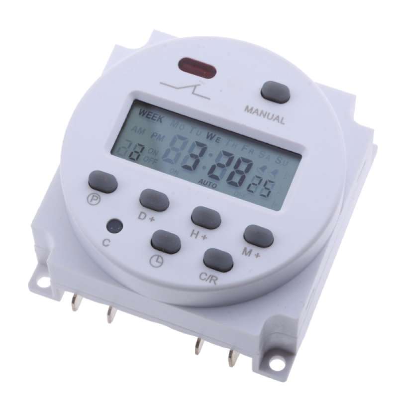 Jual Dc 12v Digital Lcd Power Programmable Digital Timer Switch Relay ...