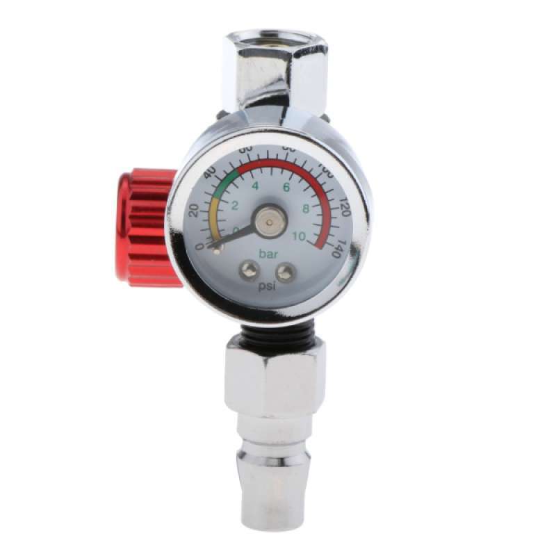 Jual Universal Spray Gun Regulator Gauge with Pressure Gauge Compact