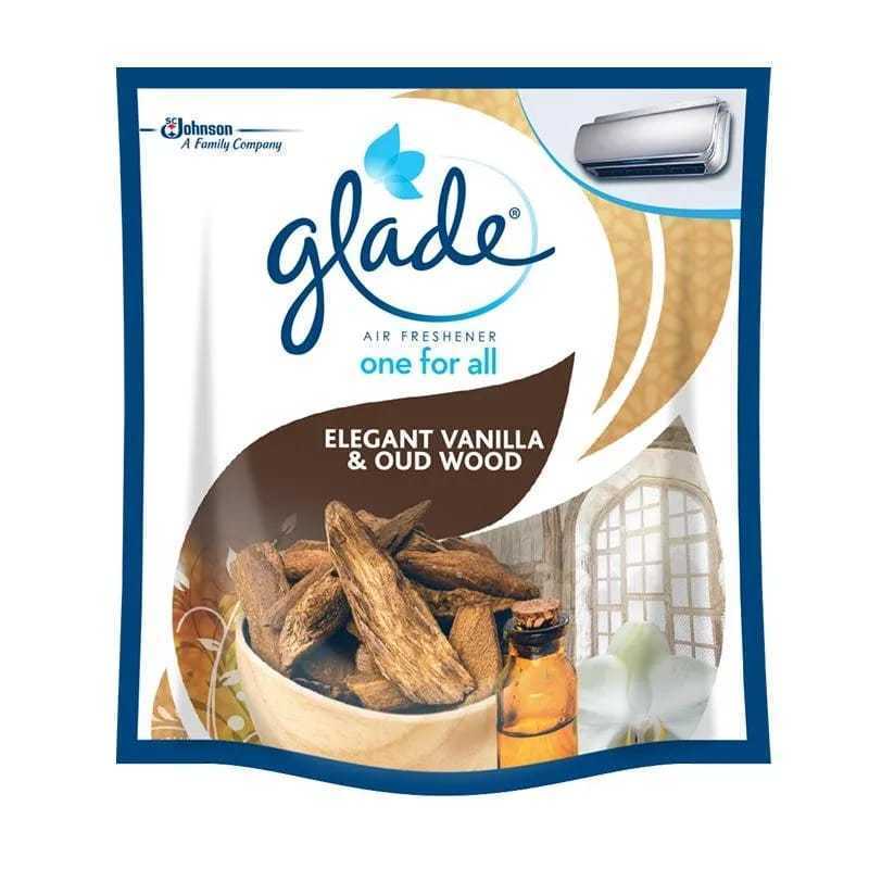Jual Glade One For All Elegant Vanilla Oud Wood Air Freshener