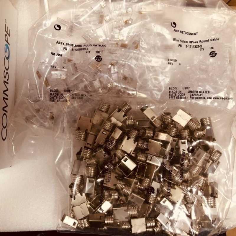 Jual Amp Connector Cat6a/konektor Rj45 Amp Commscope Cat6a Pn :6 ...