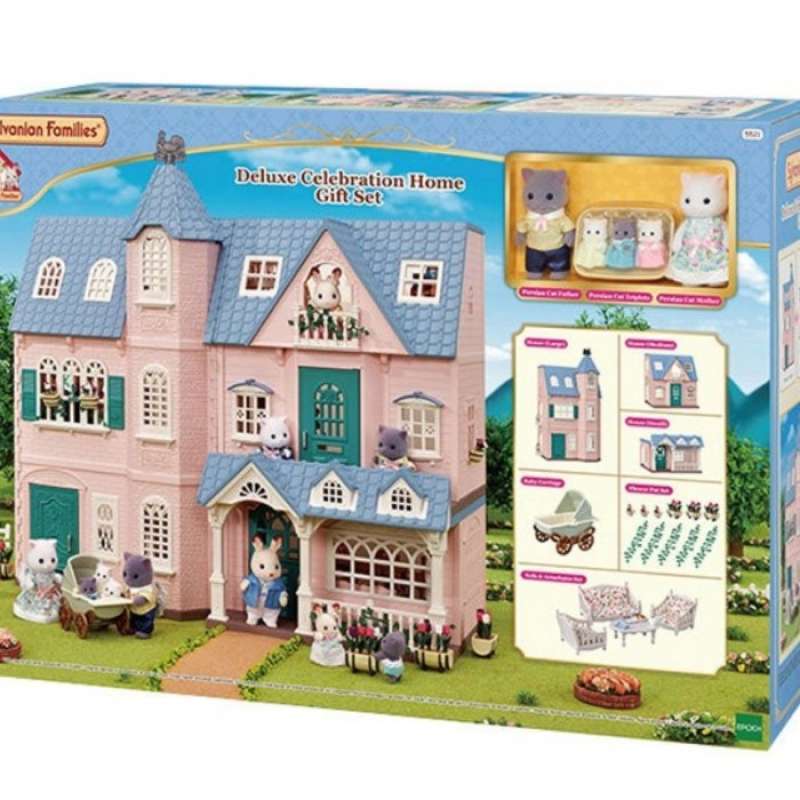 Promo Sylvanian Families Deluxe Celebration Home Gift Set Limited Edition Diskon 23 di Seller