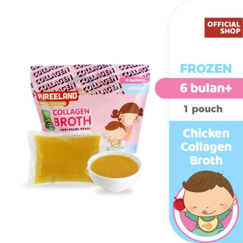 Jual Pureeland Baby Chicken Collagen Bone Broth / Mpasi Bayi Organik di