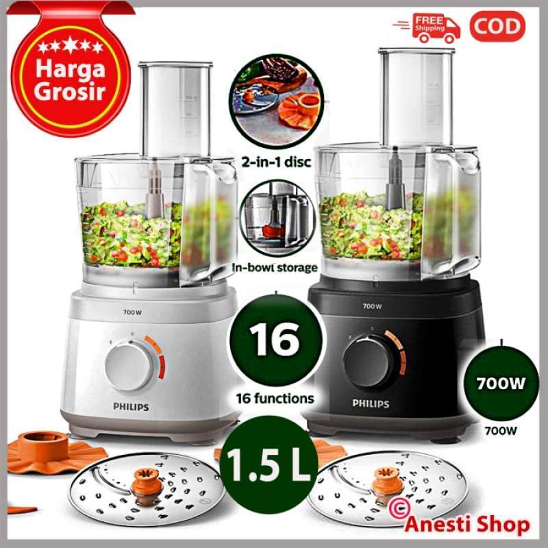Jual FOOD PROCESSOR PENGOLAH MAKAN PHILIPS HR7310 Putih Putih di