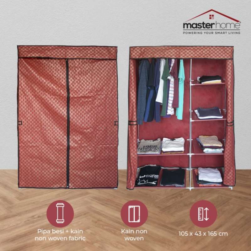 Jual Lemari Pakaian Multifunction Kotak / Cloth Rack With Cover