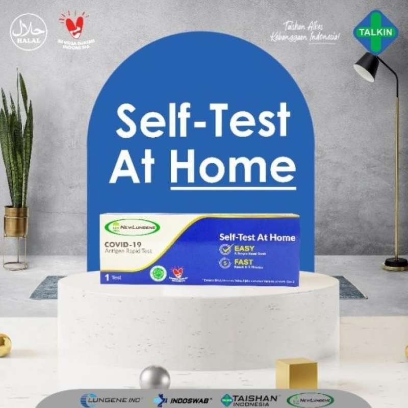 Jual BERKUALITAS antigen swab mandiri new lungene self test at home