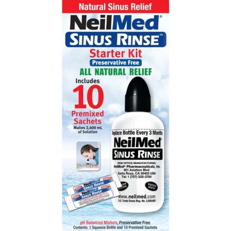 Promo Neilmed Sinus Rinse Starter Kit With 10 Packets Diskon 17 di