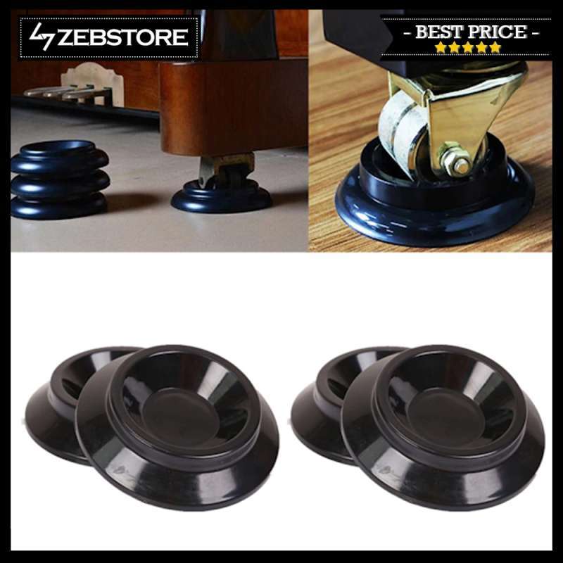 Jual Alas Kaki Leg Pad Piano Caster Cups Upright Anti Slip ABS Black