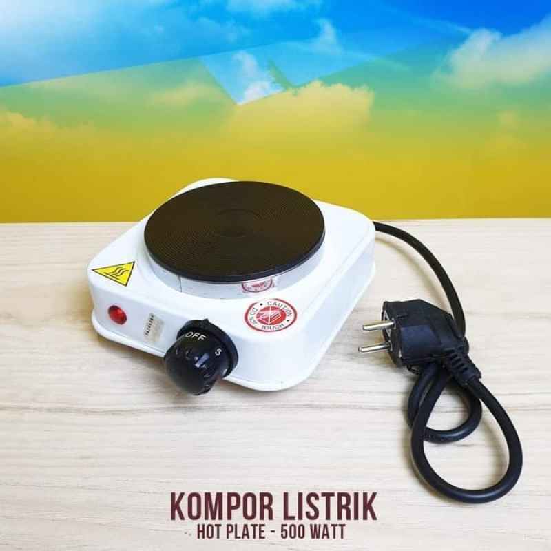 Promo Kompor Listrik Mini Hot Plate Electric Cooking 500w Putih