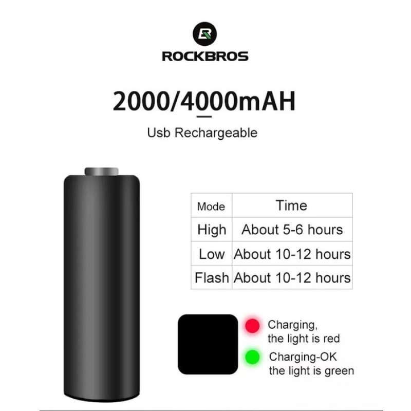 Jual ROCKBROS R1800 Bike Light 800 LM Lampu Sepeda 800 Lumens di