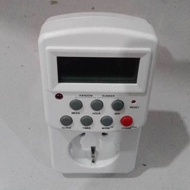 Jual Stop Kontak Timer Digital 24 Jam Stop Kontak Waktu Digital Stop